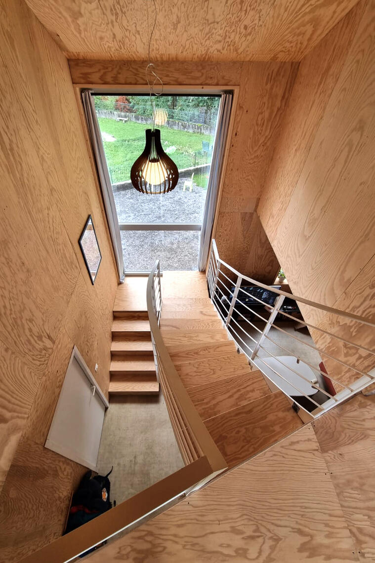 Escalier maison bois